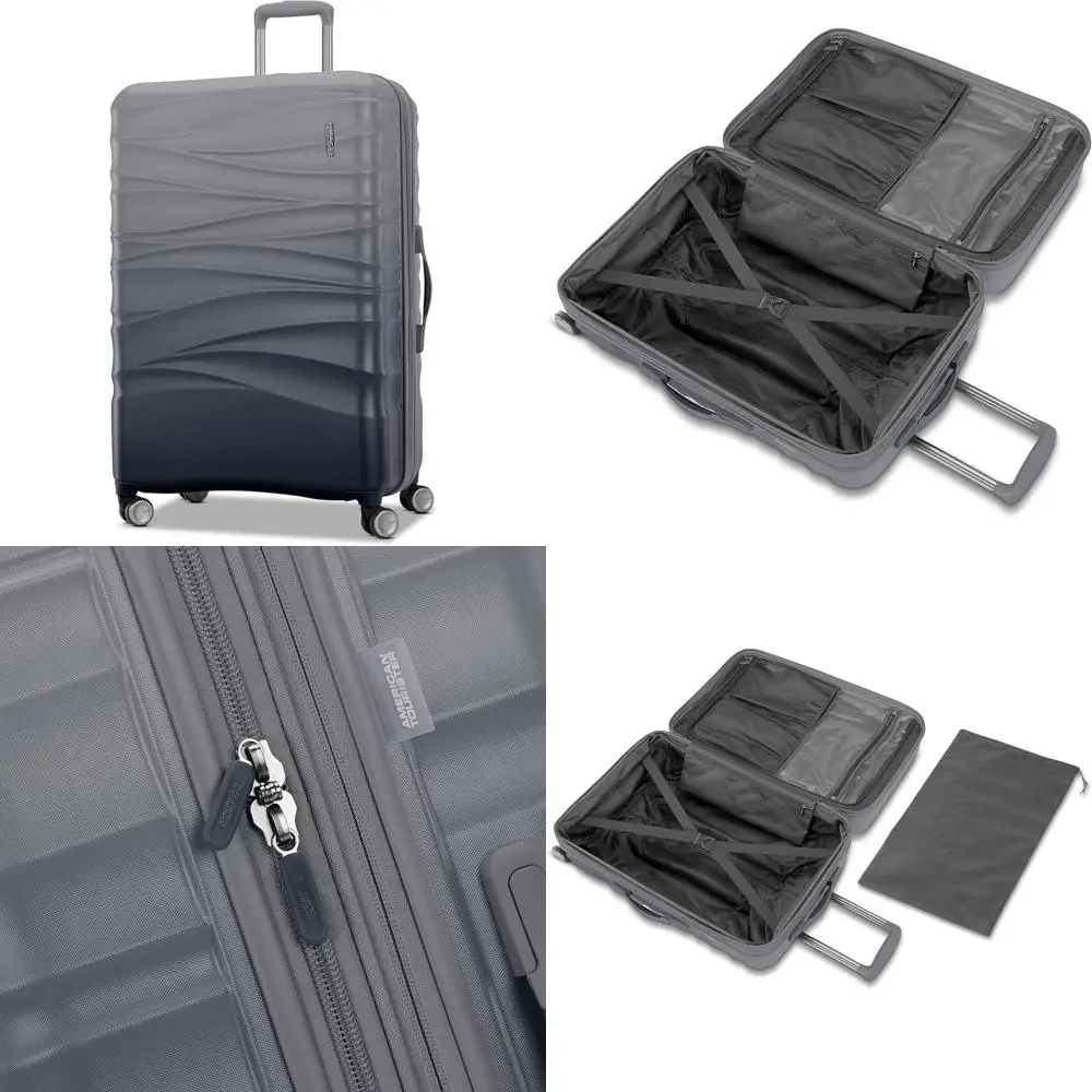 Expandable Hardside Spinner Luggage with Graphite Finish, 28-Inch, Large Capacity Travel Suitcase