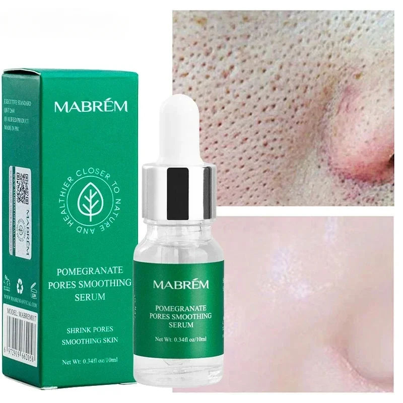 Pore Shrinking Serum Face Skin Whitening Moisturizing Essence Treatment Relieve Dryness Oil-Control Firming Repair Smooth Care