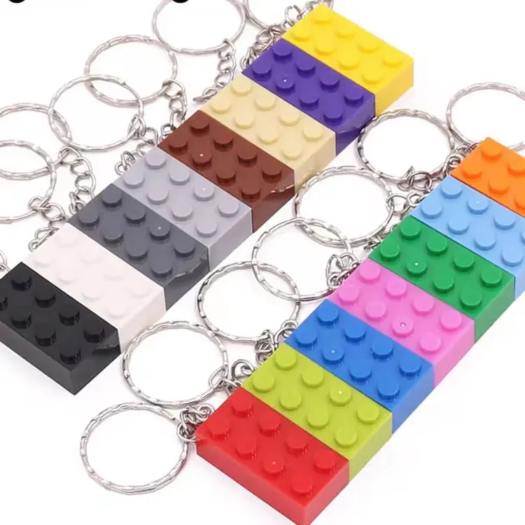 Key Chain Hanging Ring Bricks Building Blocks Accessories Keychain Creative Brick Kits Compatible All Brands Toys 3917 3003 3010