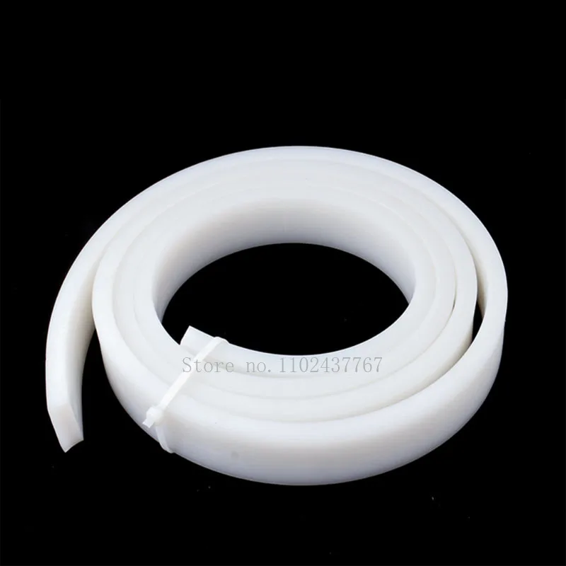 Square Silicone Strip White Rectangle Sealing Strips Waterproof and Shock-Absorbing Thick 1-30mm