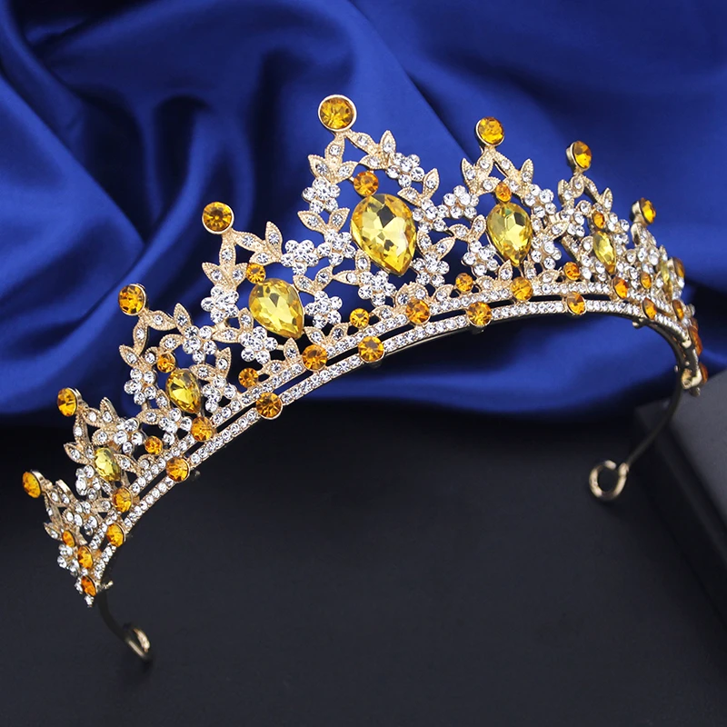 Luxury Princess Crown for Girls Bride diademi Royal Queen Bridal Wedding Crown accessori per gioielli per capelli