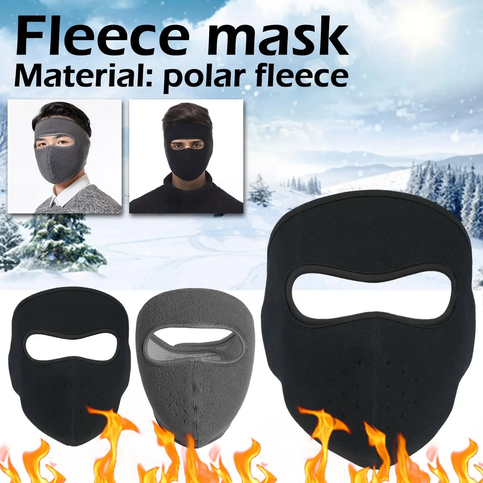 

New Winter Full Face Thermal Fleece Face Cover Neck Cycling Snowboard Warmer Sport Cold Ski Windproof Fashion