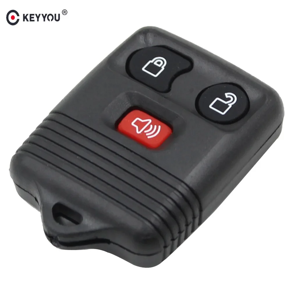 

KEYYOU 3 Buttons 2+1panic Auto Remote Car Key Shell Case For Ford Fob Clicker Transmitter Control Case Cover Car-Styling