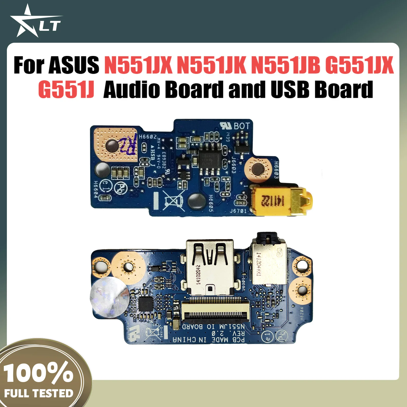 N551J For ASUS N551JX N551JK N551JB G551JX G551J G551JK Woofer Audio board and USB Board Audio Fast Ship