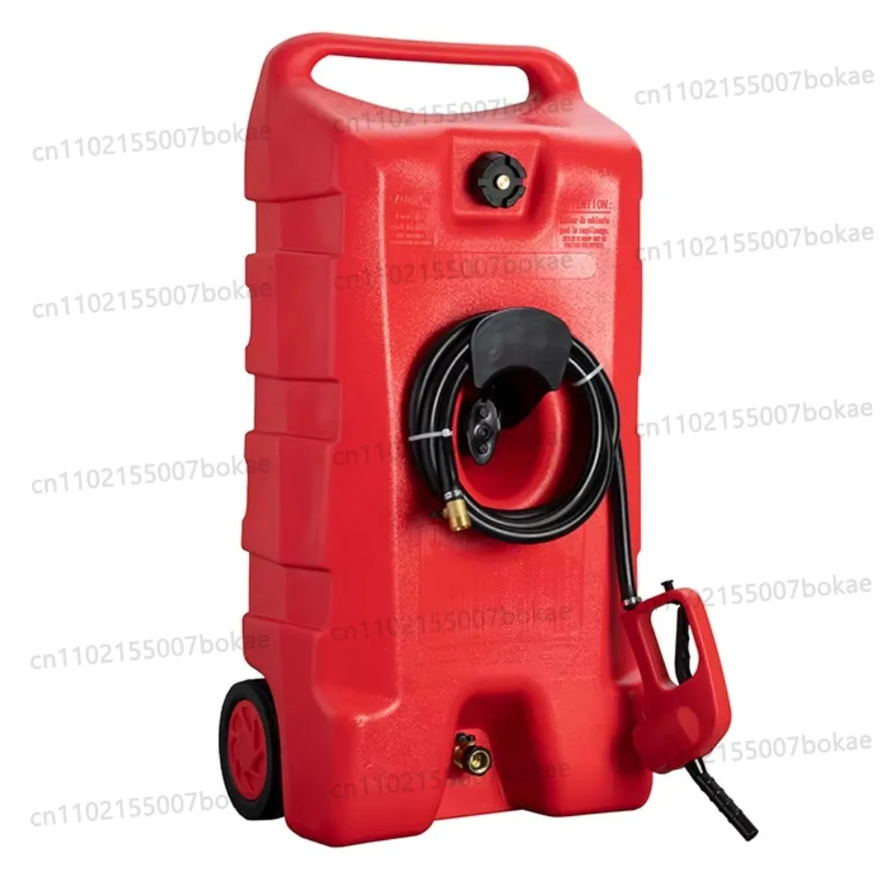 53L 1PCS Portable Gas  Tank Container with  Fluid Transfer Siphon Pump Dispensers Type Caddy