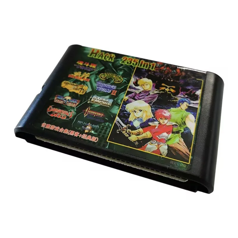 Cartucho MD 235 en 1, juego Mulit en uno para juego de 16 bits para Mega Drive Mega Genesis