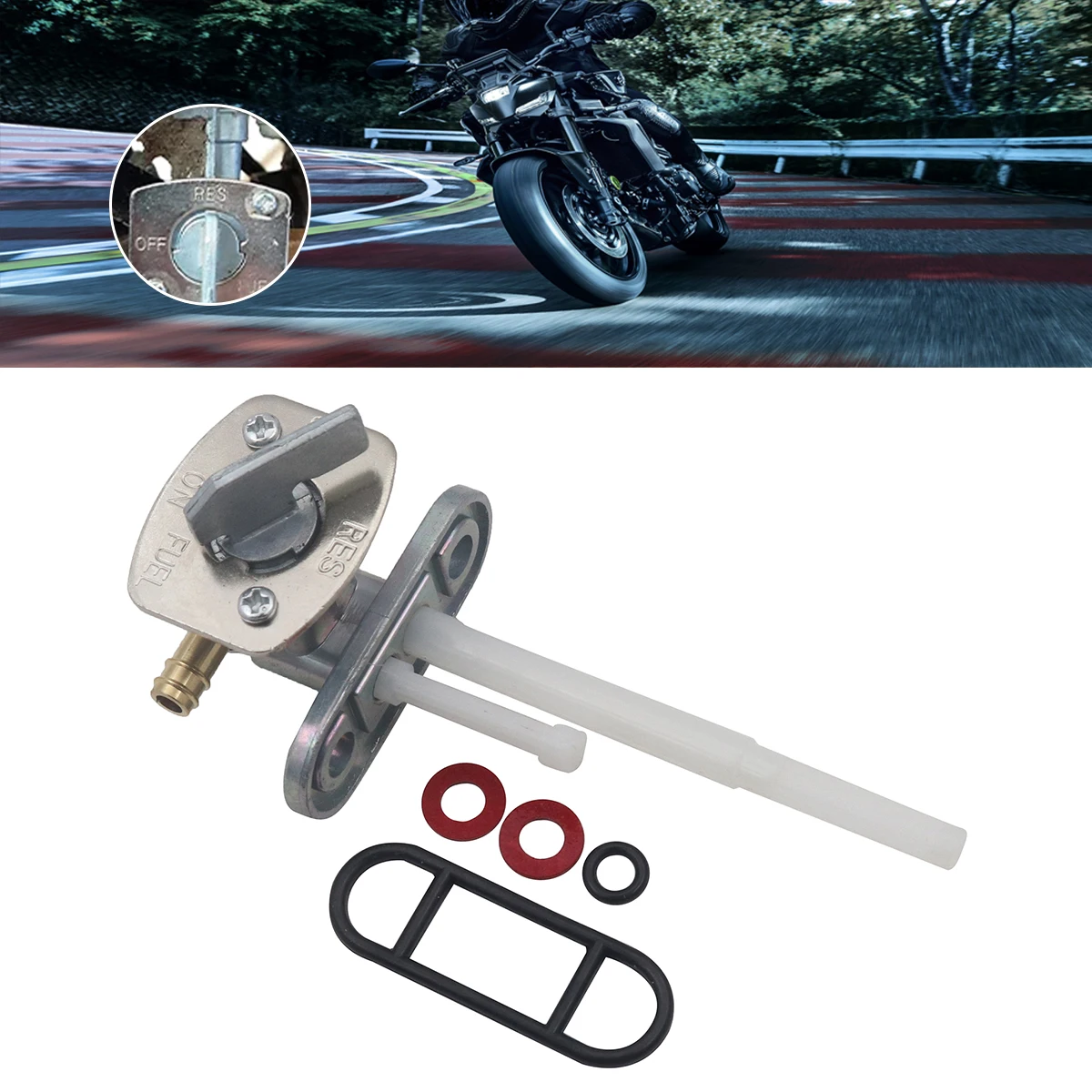 

Motorcycle Gas Fuel Petcock Valve Swith Tap For Suzuki LTZ250 LTZ400 LTZ400Z DR200 DR250 DR350 DR350S DR350SE Bandit GSF 200 500