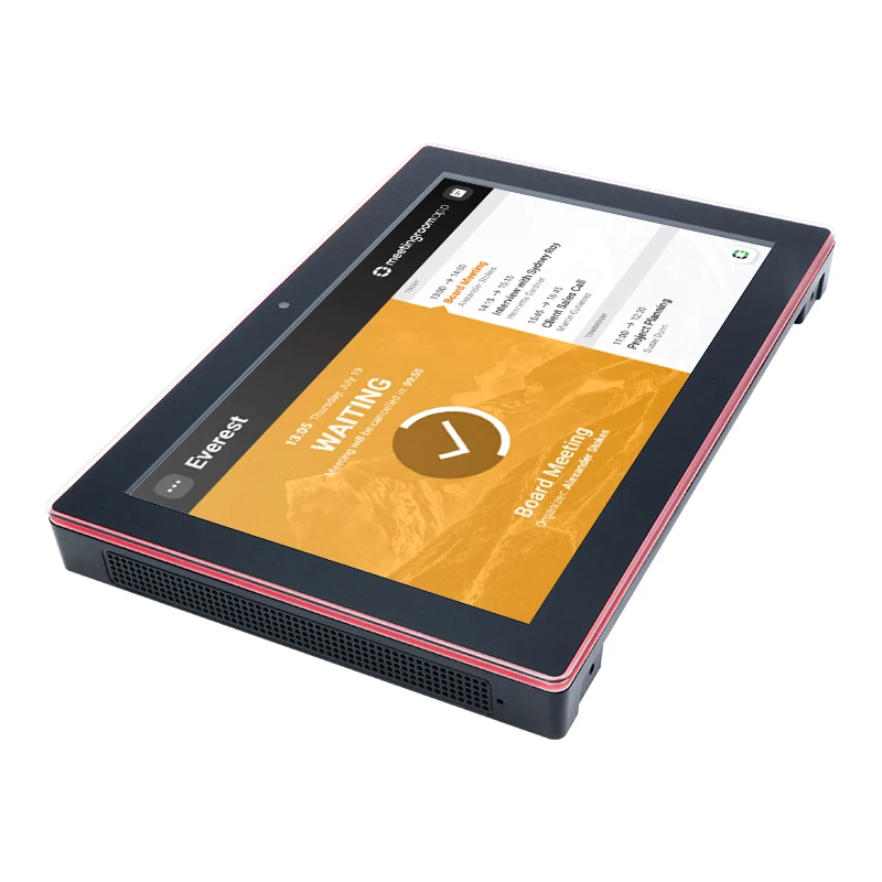 Meeting Room 10-Inch IPS Touch LED Light Bar Tablet Industrial Use Android Wall Mount Wi-Fi Ethernet 2GB