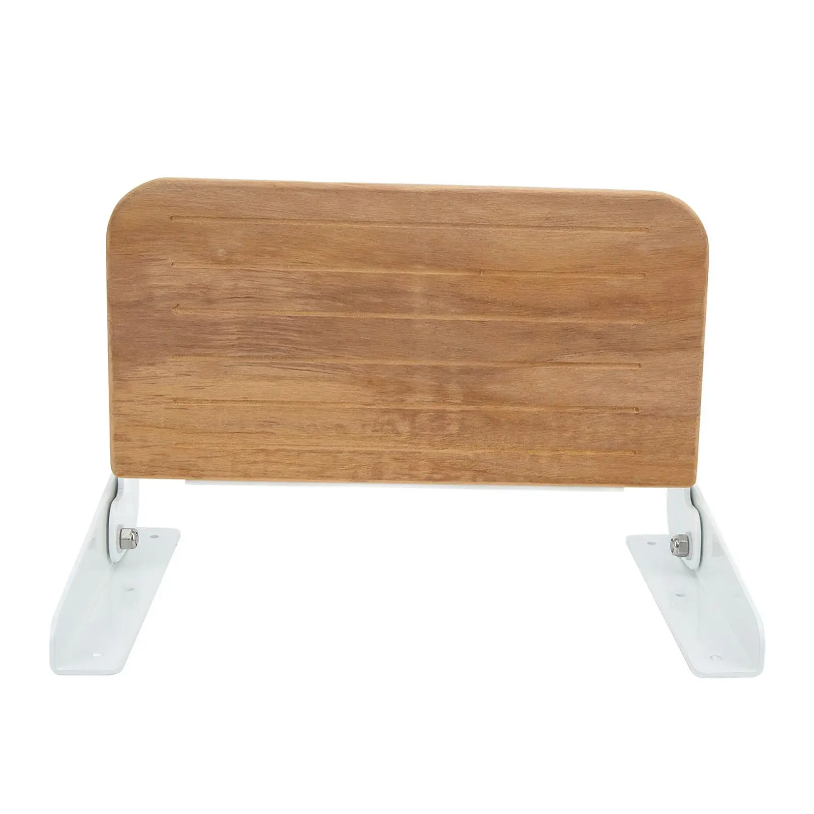 

Rustproof Folding Shower Bench - Wall-Mounted Teak Wood Seat for Yachts, RVs & Home Use