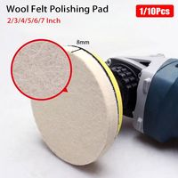 Wool Felt Polishing Pad 75mm 100mm 125mm 150mm 180mm Abrasive Wheel For Glass Stainless Steel Polish Repair Scratche