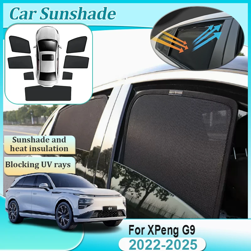 

Магнитные солнцезащитные козырьки для XPeng G9 2022 2023 2024 2025, автомобильный солнцезащитный козырек, козырек для лобового стекла, защитный щиток, автоаксессуары