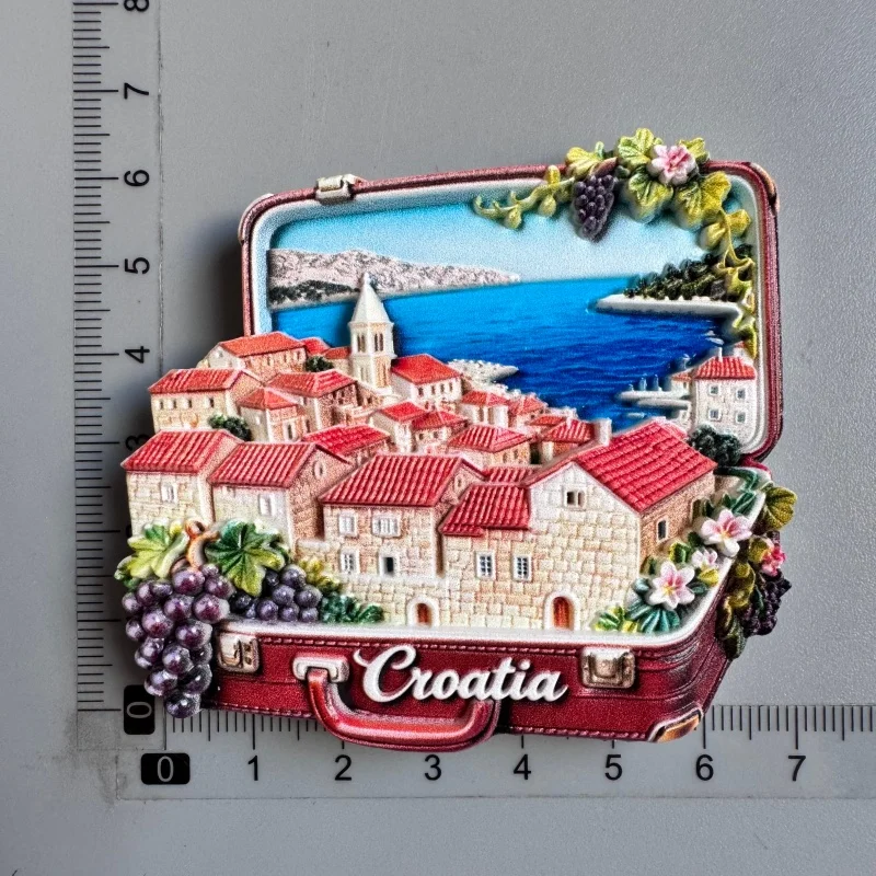 Kroatien Kühlschrankmagnete Dubrovnik Zagreb Split Trogir Hvar Vodice Rabac Pula Rovinj Vrsar Touristensouvenirs Kühlschrankmagnete