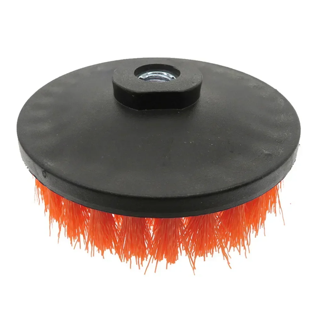 5in Electric Drill Soft Brush For Carpet Leather Upholstery Cleaning Attachment Round Cleaning For Carpet Glass Car Tires Nylon