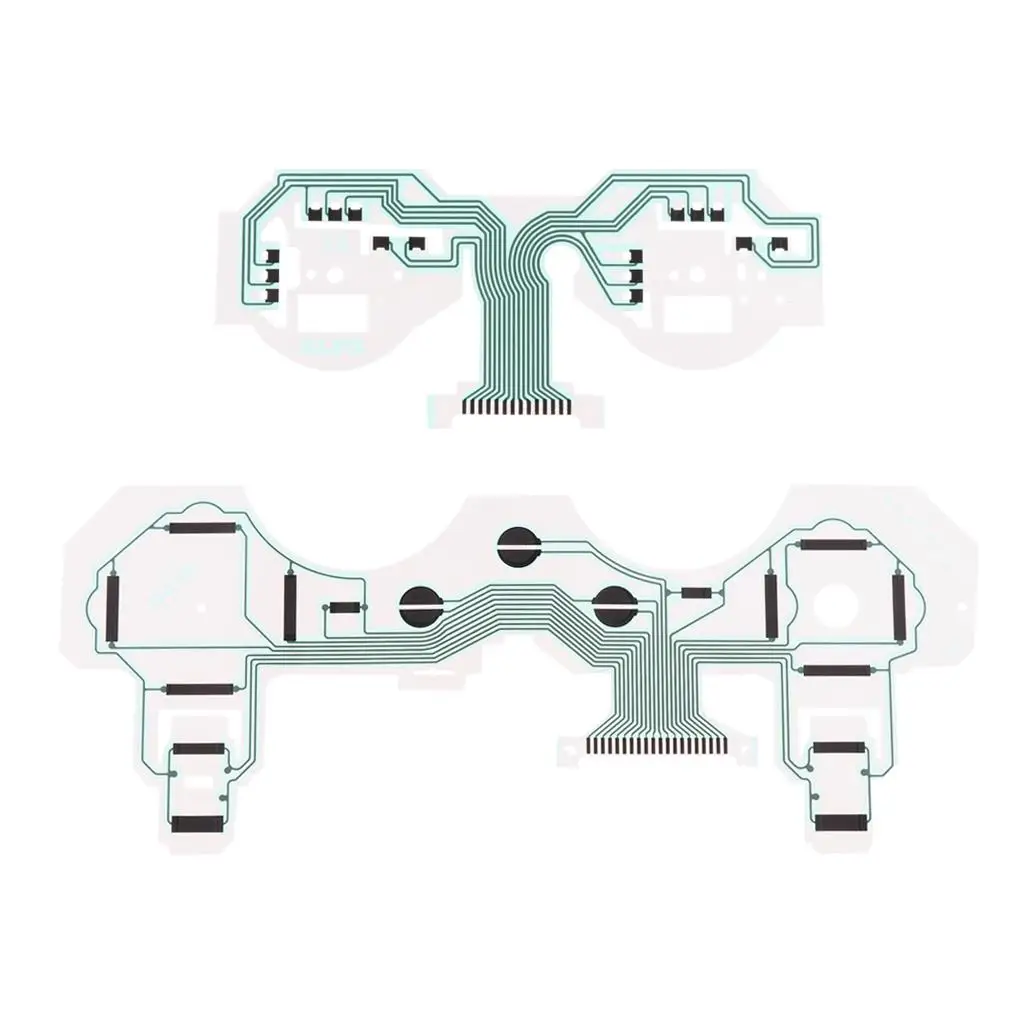 Płytka drukowana kontrolera PS3 z folią przewodzącą do klawiatury