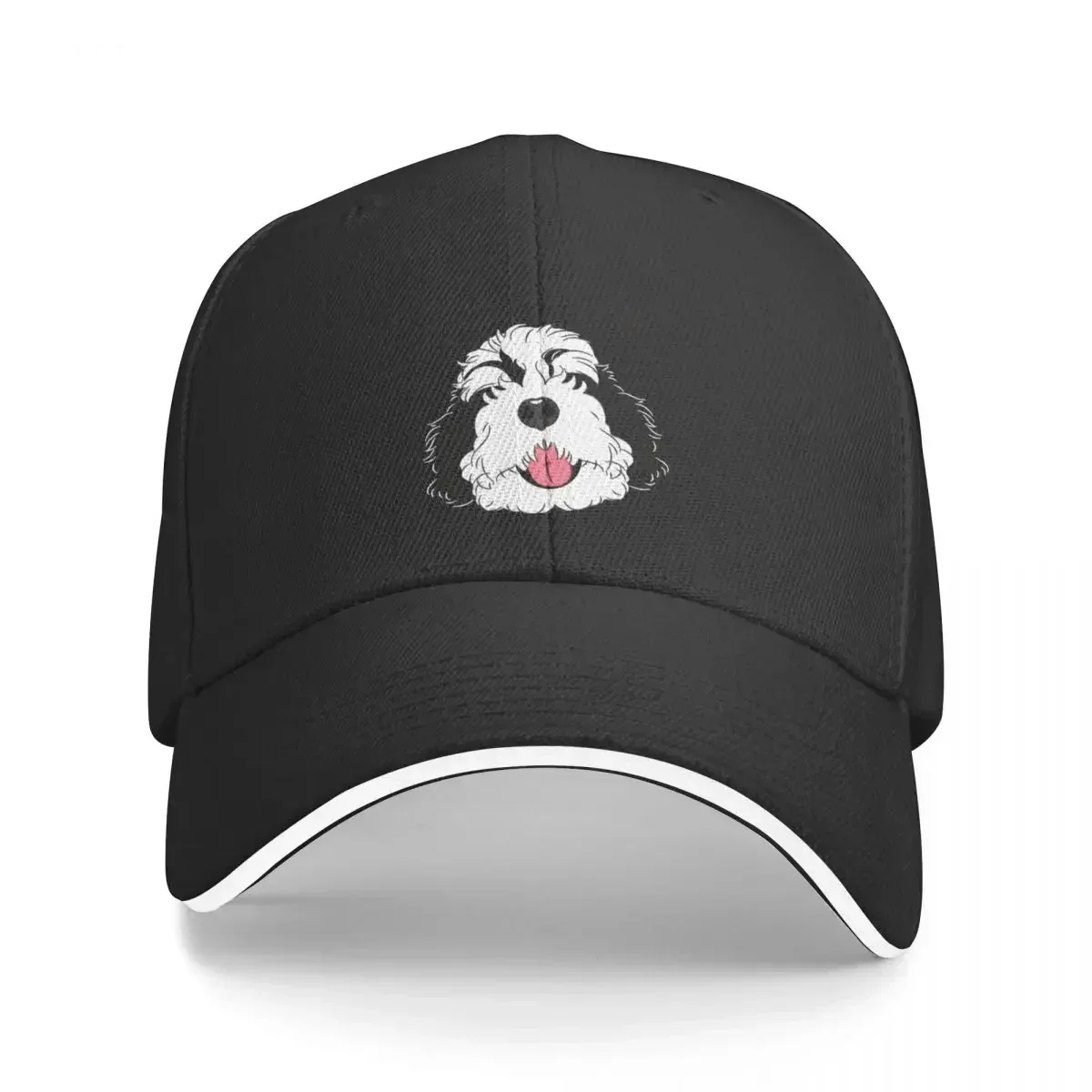 amor-bone-de-beisebol-bernedoodle-preto-e-branco--f--marca-homem-bone-verao-chapeu-feminino-praia-tomada-2024-masculino