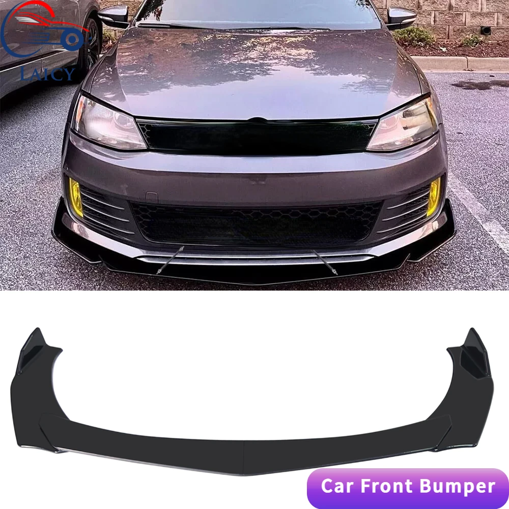 LAICY For Jetta MK6 GLI Car Front Bumper Lip Body Kit Canard Lip Diffuser Spoiler Anti Scratch Auto Accessories