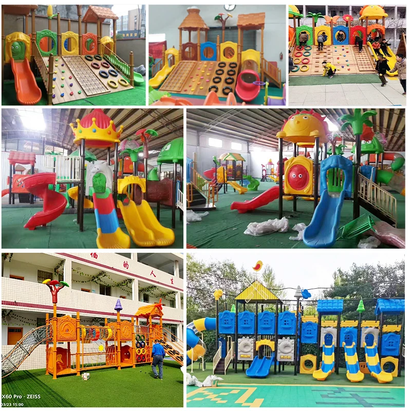 مخصص للأطفال مسرح بلاستيكي وموضوع المياه بارك الشريحة بركة رياض الأطفال معدات الملعب في الهواء الطلق #5