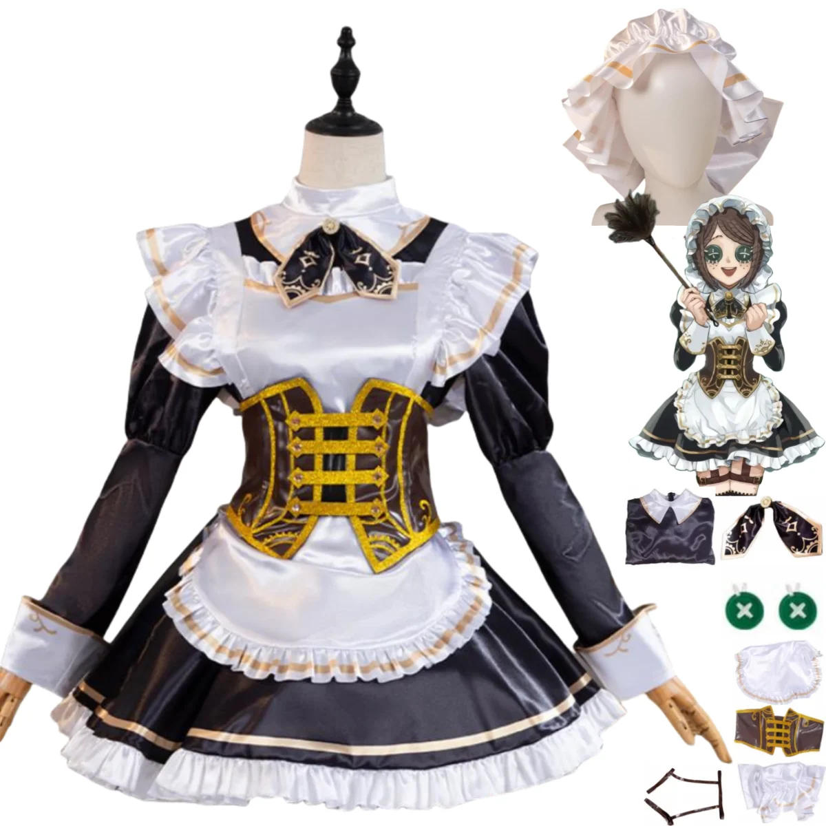 

Anime Game Identity Ⅴ Tracy Reznik Mechanic Cosplay Costume The Garden Party Maid Dress Lolita Woman Sexy Kawaii Halloween Suit