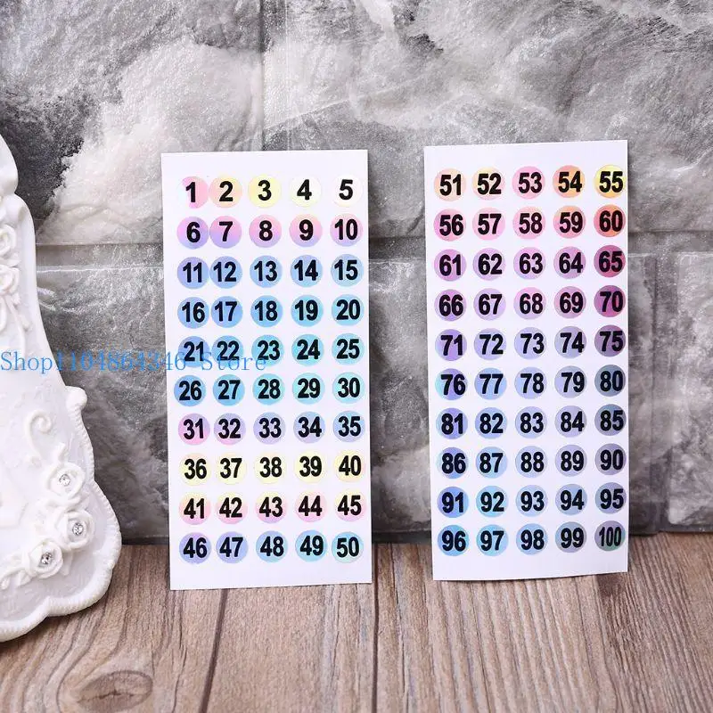 5asd Number 1 to 200 Stickers Adhesive Premium Decal for Inventory Storage