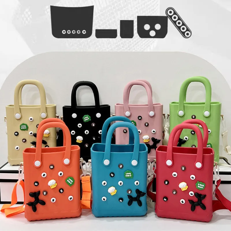 

Пляжная сумка «сделай сам», Y2K, универсальная сумка для аксессуаров с героями мультфильмов, модная сумка из ЭВА на одно плечо, сумка через плечо, новинка