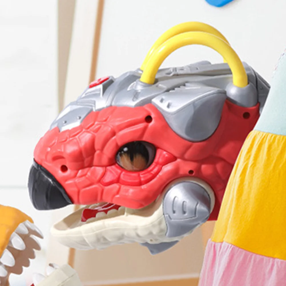 Juguete para bebé, marioneta de mano de dinosaurio, marionetas con luz y sonido para niños, niños rojos, niños pequeños