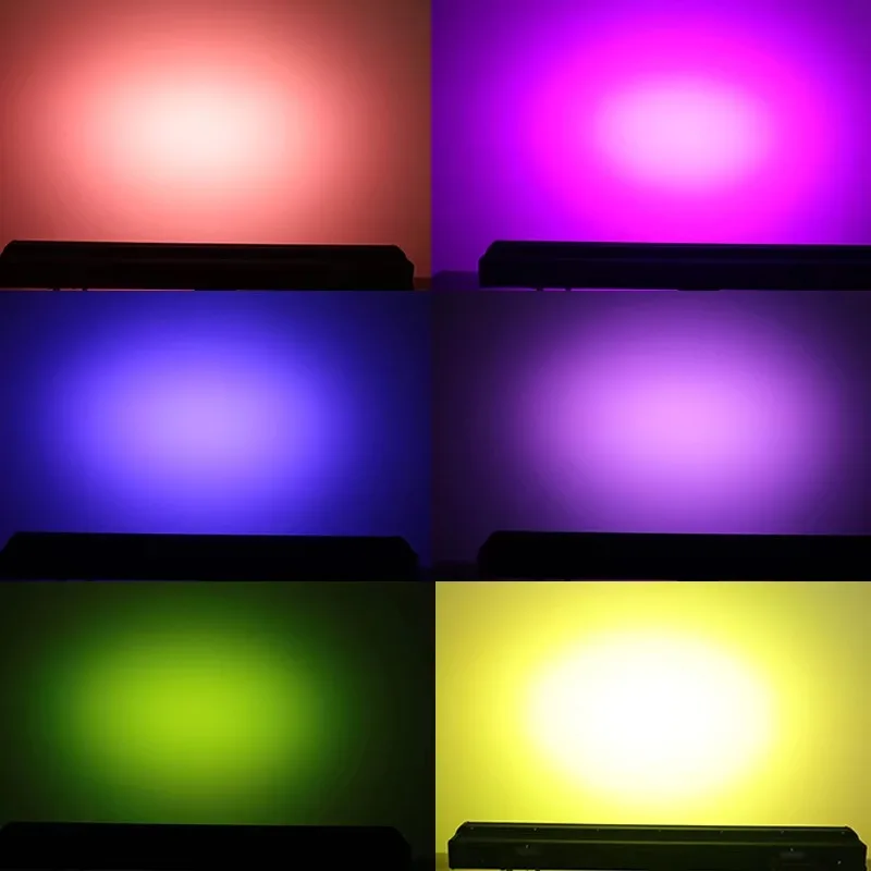 RGBWA+UV DX512 18X15W LED Facade Linear Wall Washer Light Strip IP65 Waterproof Outdoor Building Sta Lighting Remote Control