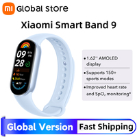 Fast Shipping Global Version Xiaomi Smart Band 9 1.62''AMOLED 150+ sports modes 21-day battery life* sleep SpO₂ monitoring* band