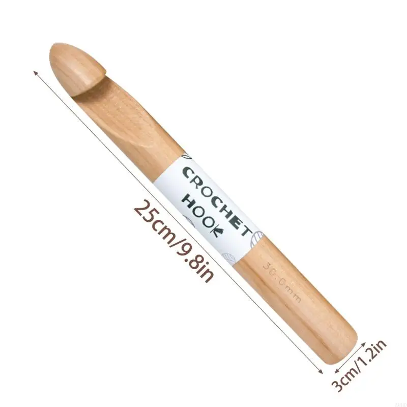 A6HD Beech all'uncinetto da 30 mm 35 mm a basso contenuto uncinetto in legno uncinetto a punto singolo per