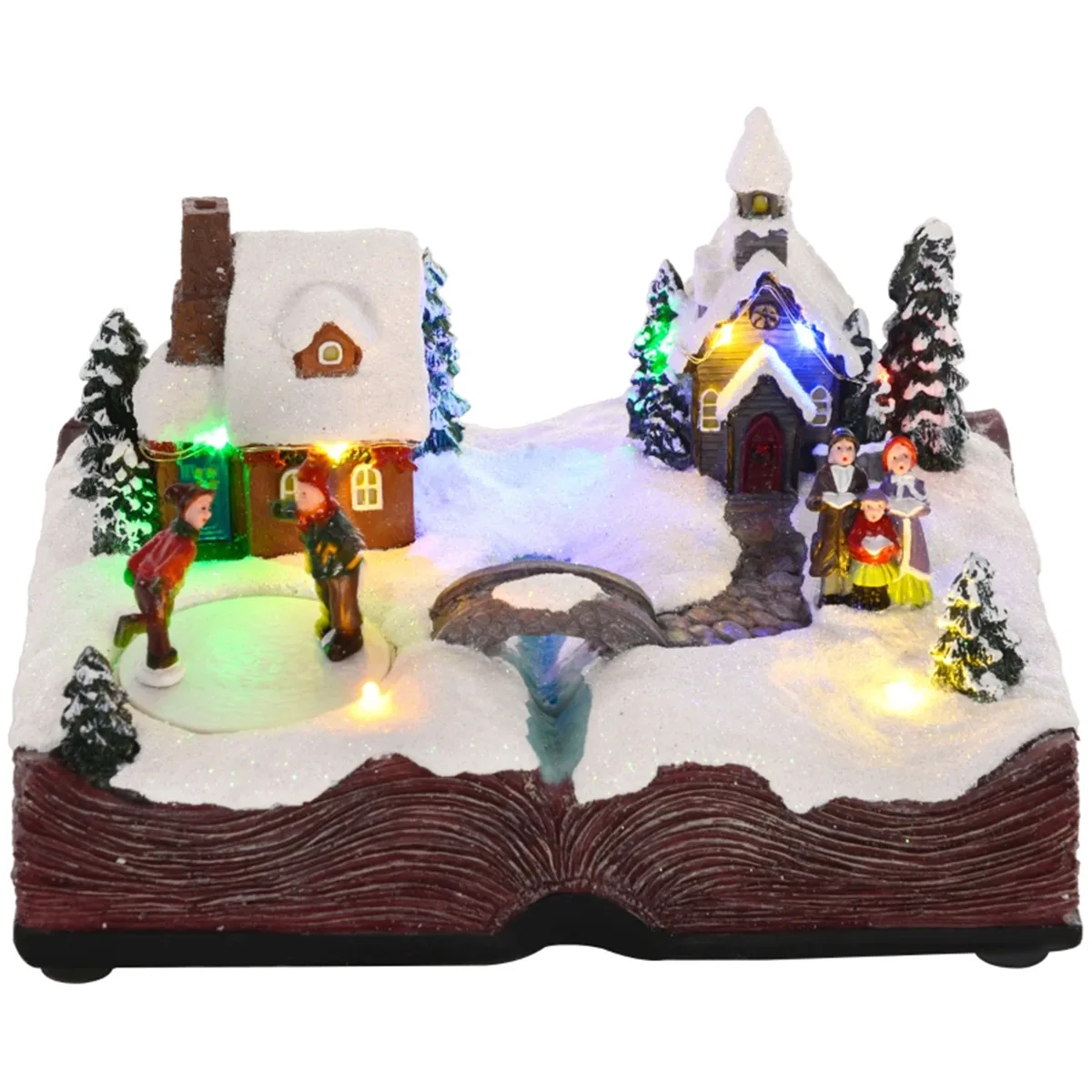 Christmas Desktop Display Lights, Resin Desktop Ornaments, Toys, Decorative Arts, Christmas Cottages