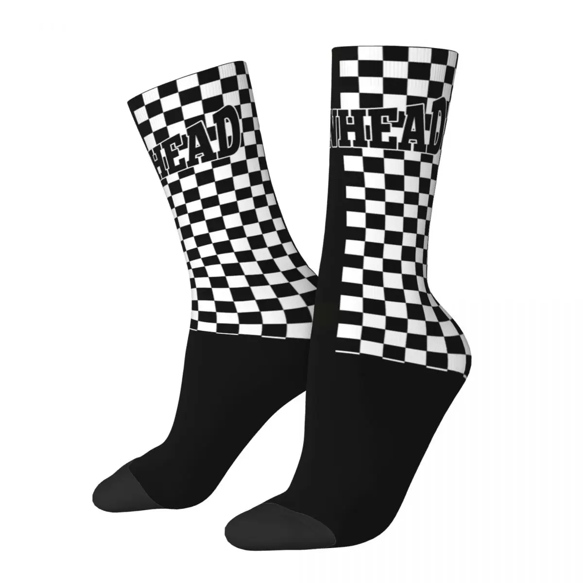 

Skinhead And Ska Checkerboard Socks Merch For Men Women 2 Tone Music Socks Warm Best Gifts