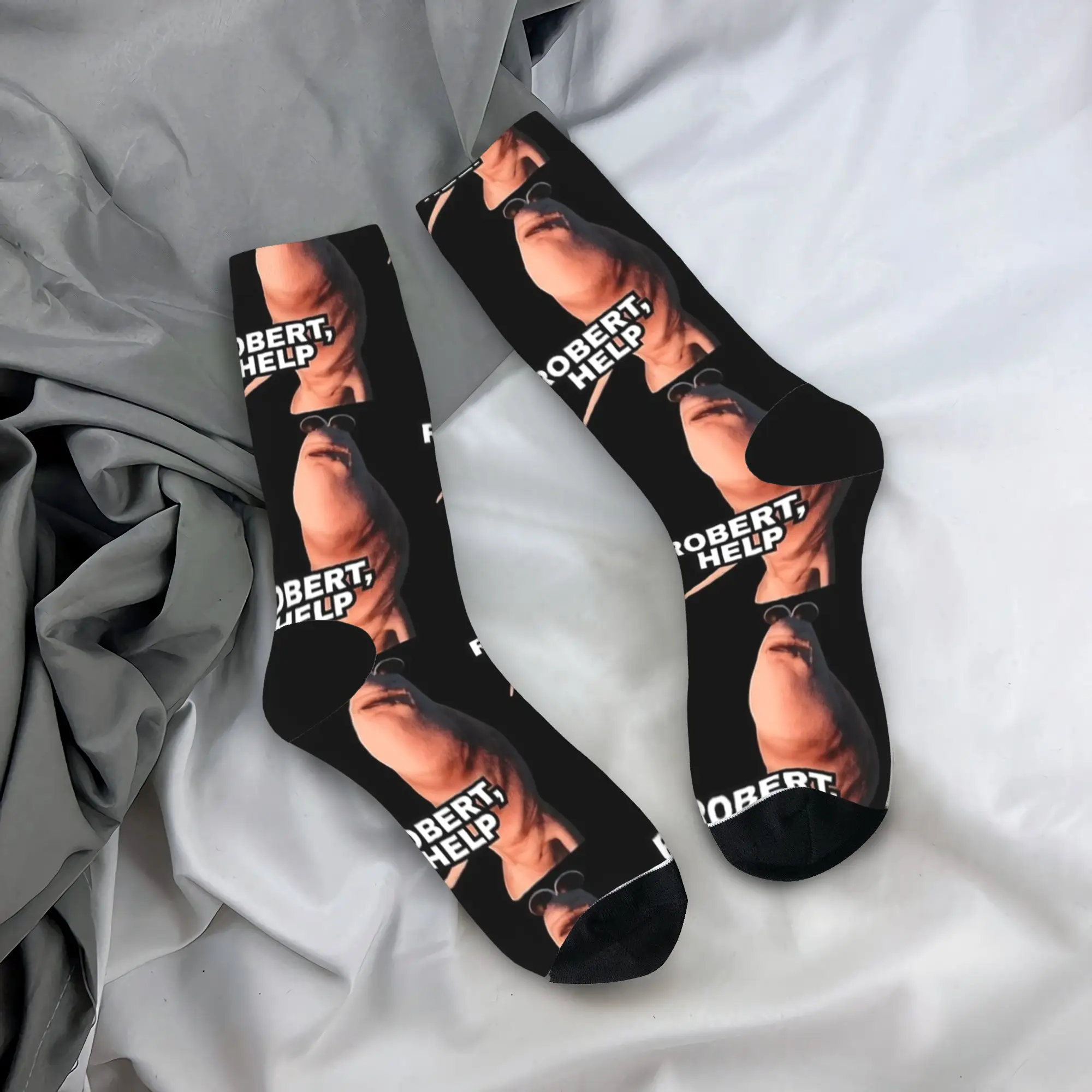 

Marcus the Worm Robert Help, дизайнерские чулки, забавные носки, зимние нескользящие носки, мужские носки для скейтборда, средние мягкие носки