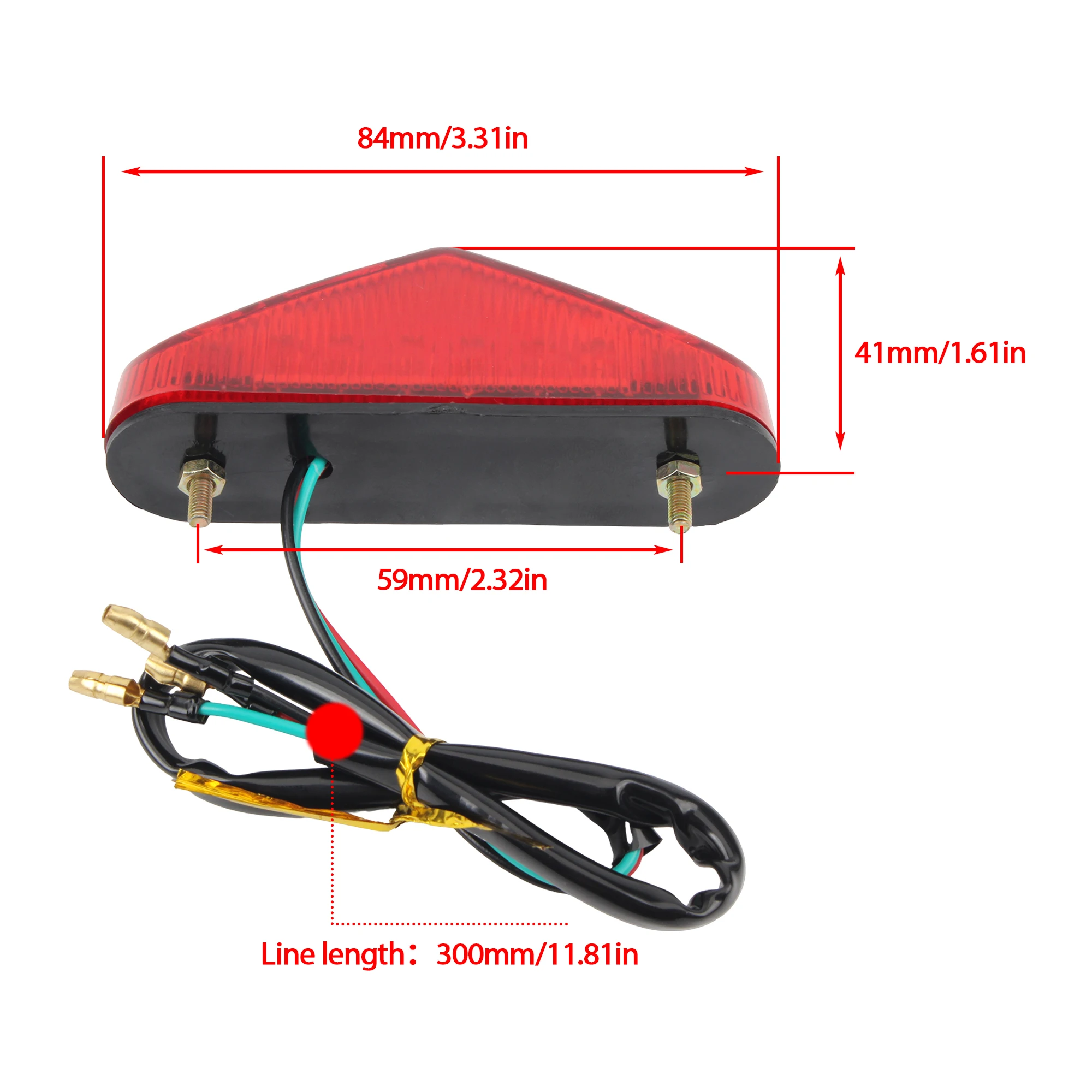 Motorcycle Brakes LED Tail Light Brake Light Signal Lamp Light Rear Scooter Universal Pit Dirt Bike Motocross Accessories