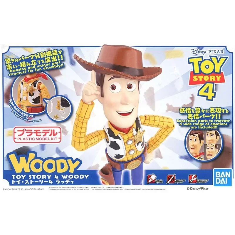 Bandai Toy Story Figure Cinema-rise Cowboy Sheriff Woody Genuine Assembly Model Decoration Anime Action Figure Toys for Children