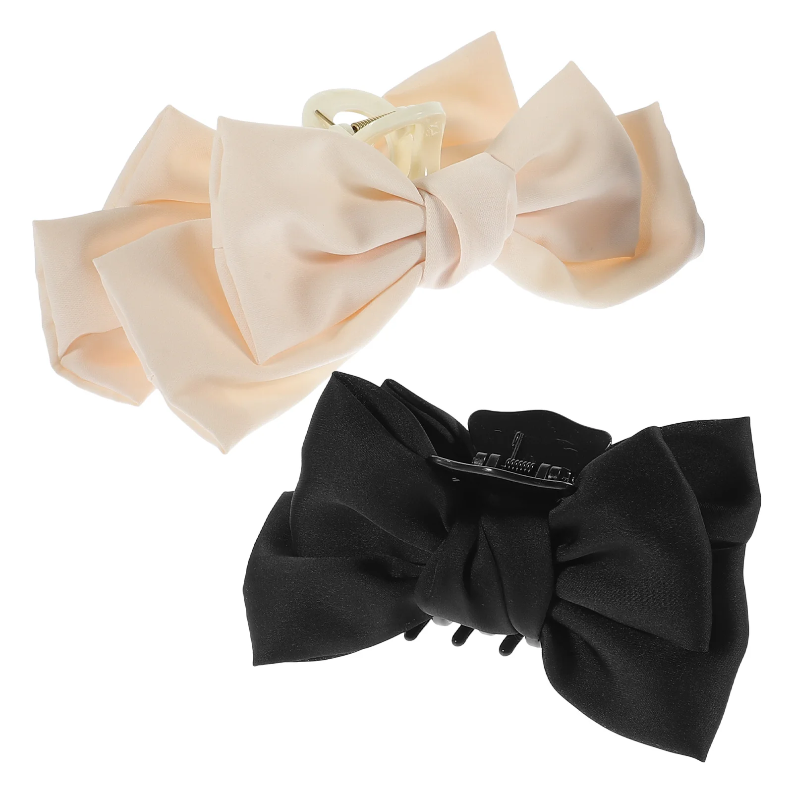 قطعتان من مشابك الشعر على شكل فيونكة على شكل فراشة، مشابك مخلب كبيرة، إكسسوارات شعر مزخرفة لطيفة للنساء لحفلات الزفاف وأعياد الميلاد وعيد الميلاد #6