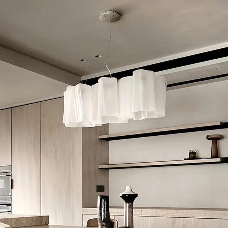 

Французская люстра в стиле середины века из стекла «Облако» — дизайнерский подвесной светильник Logico для столовой, гостиной и спальни виллы