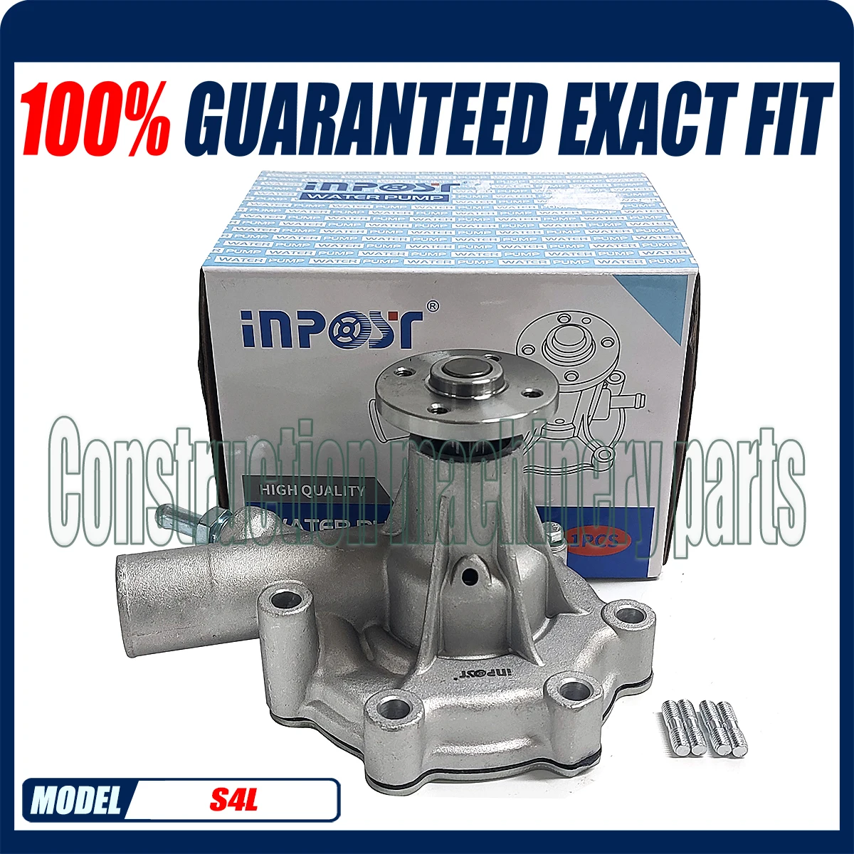 

S4L water pump MM409302 For Mitsubishi S4L S3L S3L2 K3B K3C K3D K3E k4F Hoflader Terex Iseki