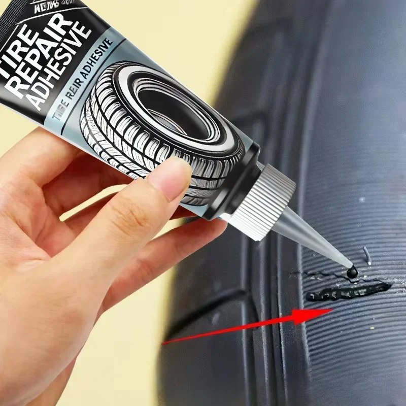 Tire Repair Black Glue Liquid Strong Rubber Wear-resistant Non-corrosive Glue for Motorcycle Tyre Puncture Repair Tools