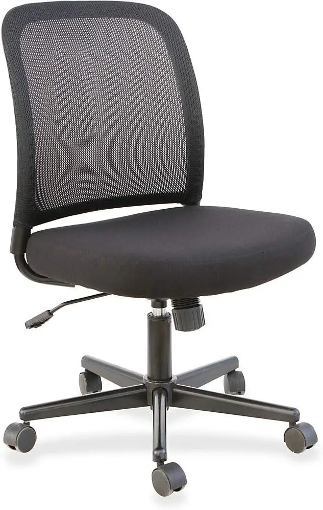 Breathable Mesh Back Modern Armless Design Adjustable seat Height Work Desk Chair Home Office Decor