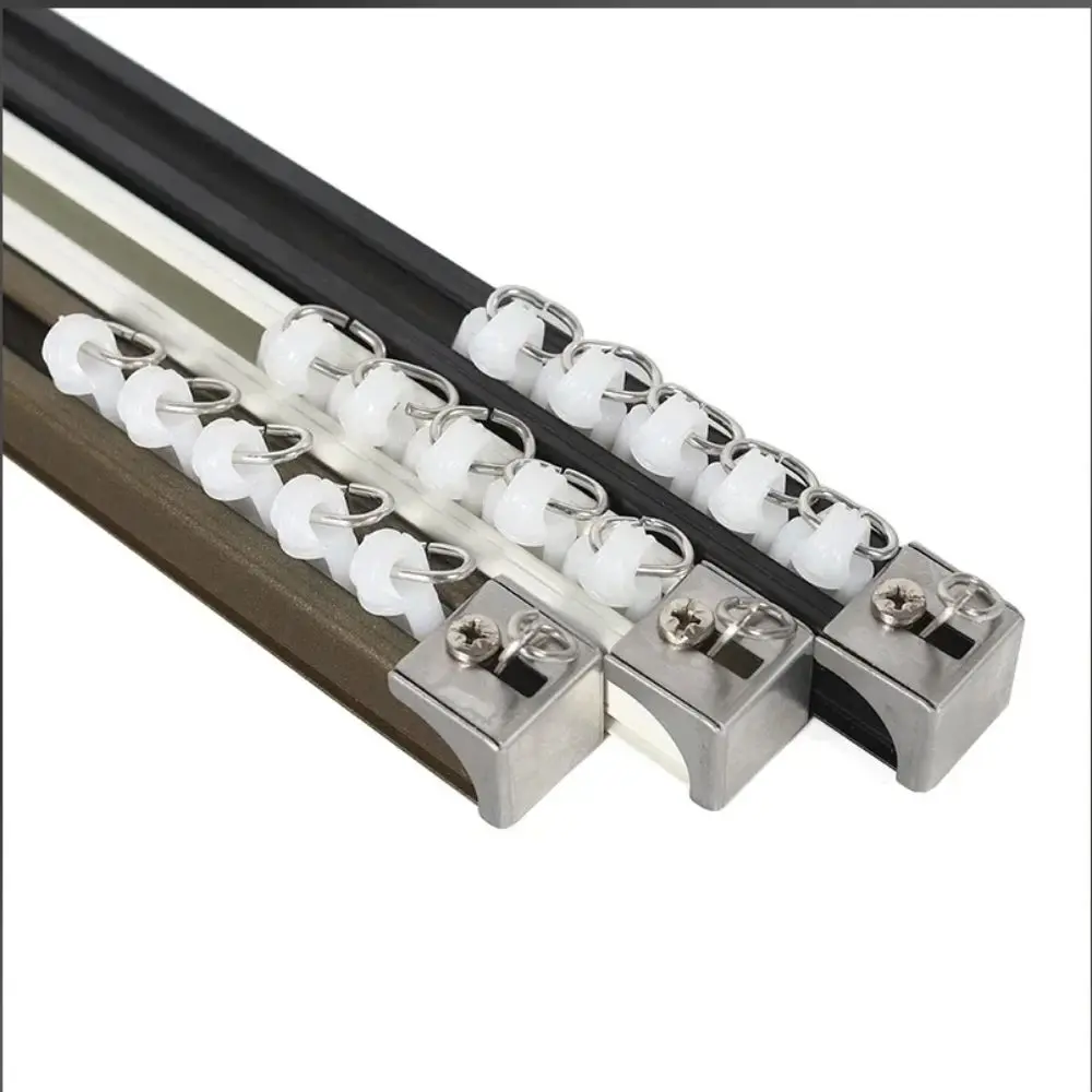 Rail Rollers Silent Hooks Curtain Track Roller Multifunctional Durable Drapery Rail Sliding Glider Sliding Pulleys Rails