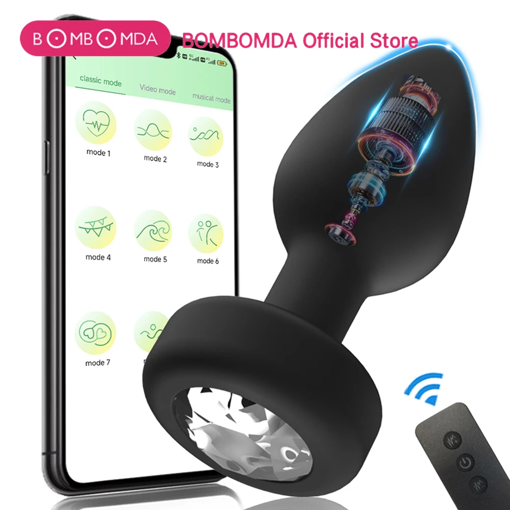 تهتز بعقب المكونات الشرج APP التحكم الهزاز الجنس لعب للنساء الرجال سيليكون المثيرة مدلك محفز دسار ألعاب جنسية لمنطقة الشرج الكبار
