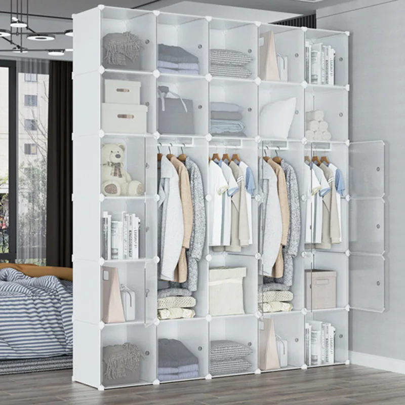 Cabinet Partitions Wardrobe Clothes Organizer Storage Bedroom Open Display Wardrobe Living Room Guarda Roupa Home Furniture