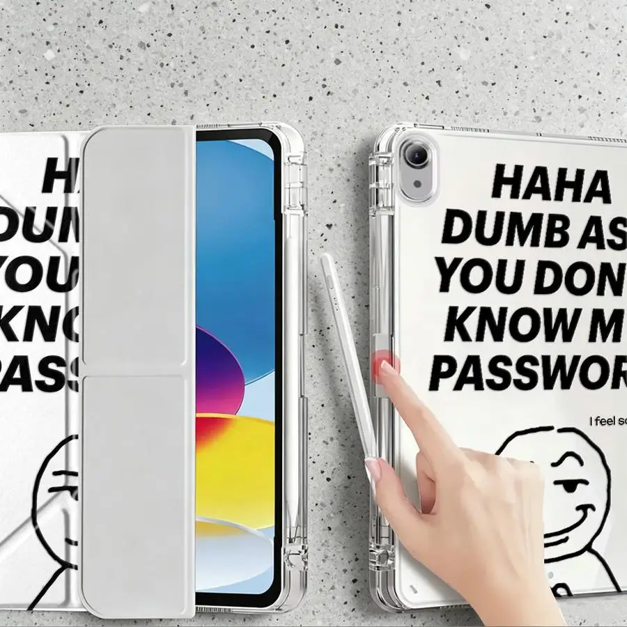 Interesting Cartoon Characters With Pen Slot Cover Tablet Case For Samsung Galaxy Tab S8 S10 Lite S7 FE A9 Plus A11 A8 S9 Plus