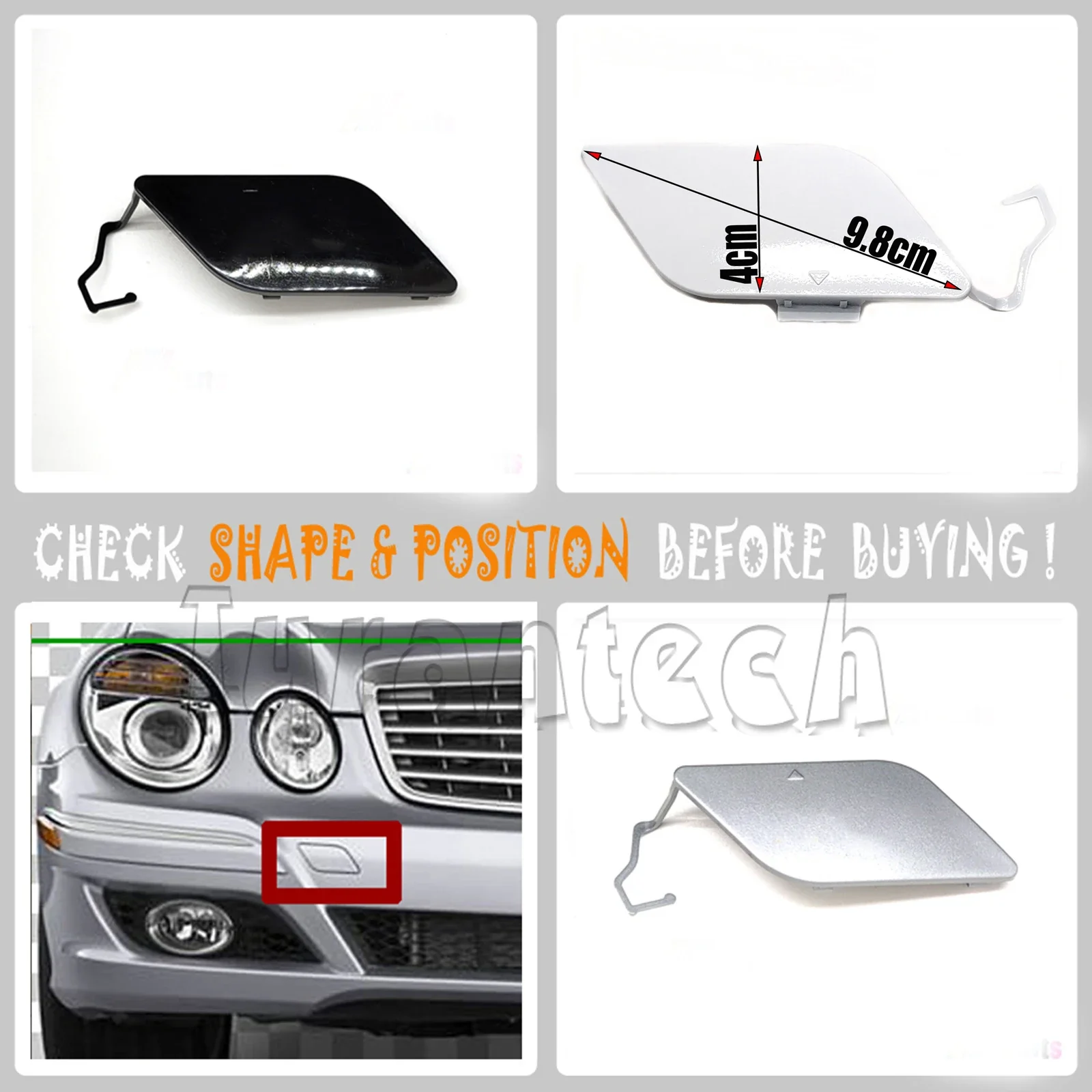 2118851022 per 07-09 Mercedes classe E W211 berlina S211 carro coperchio traino anteriore