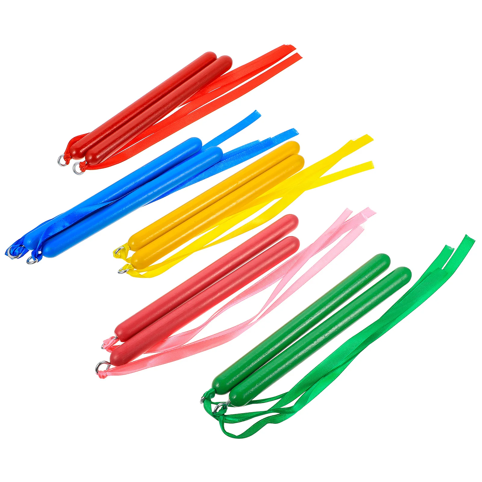5 Paar Rhythmus-Sticks, bunt, Nylon-Kunststoff, sichere Klassenzimmer-Schlaginstrumente, kreative kognitive Entwicklungswerkzeuge für Kinder