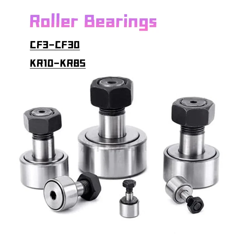 SIGU 1pcs Cf3-cf30/kr10-kr85 Bearing Steel Cam Follower Bolt-type Needle Roller Bearings For Machine Tool Guide Rail And 3d Prin