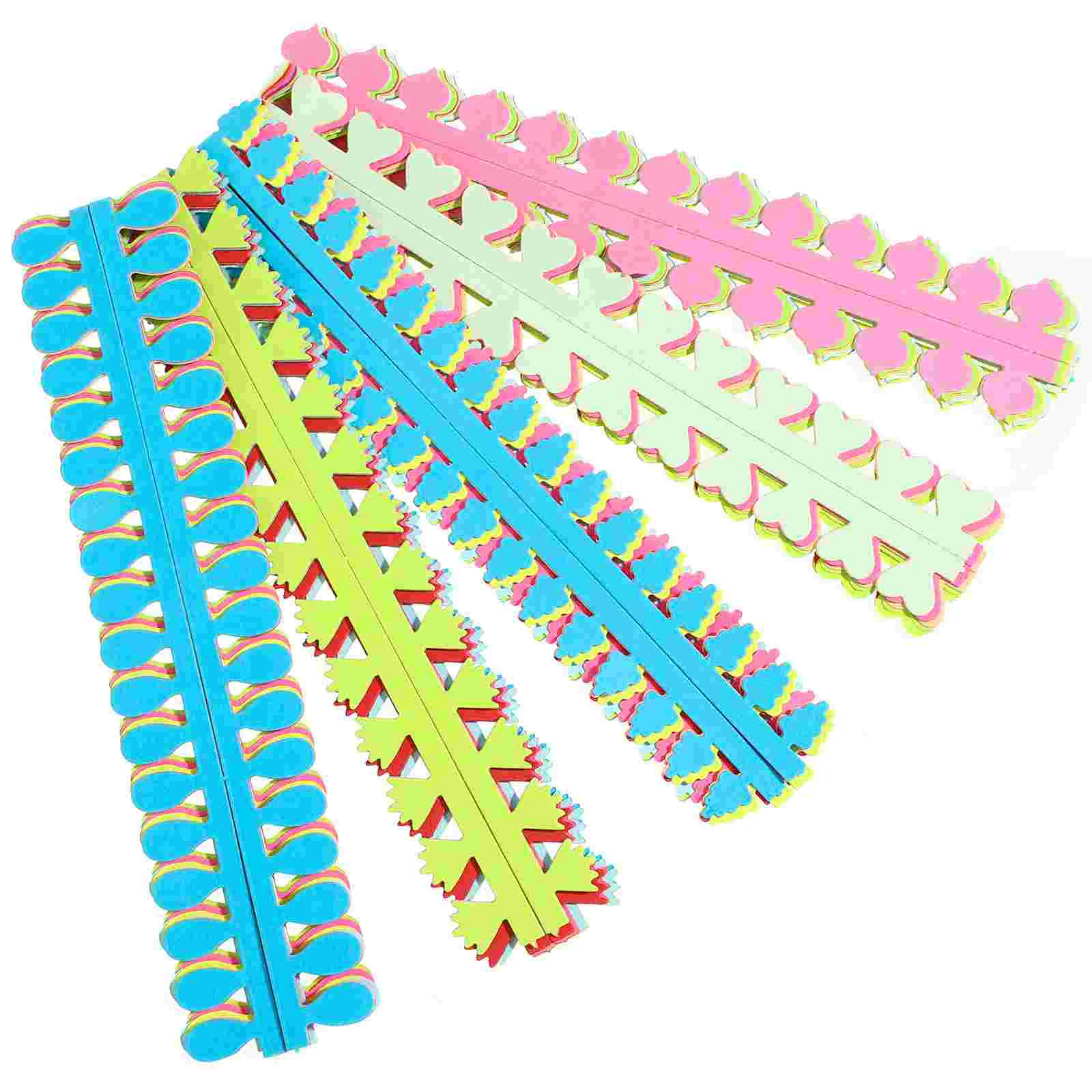 

90 Pcs Handmade Colored Paper Strips Homemade Kit Quilting Crimper Transparent Fasteners Quilling DIY Suite Office