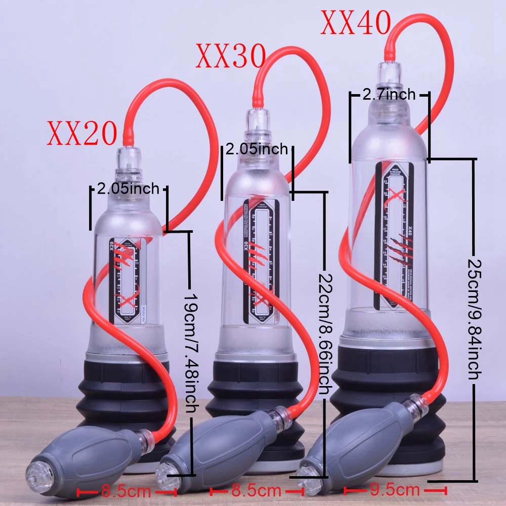 X20 X30 X40 Penis Enlargement Cock Enlarge Water Penis Extender Vacuum Pump Penis Pump For Men Dick Erection adult sex toys