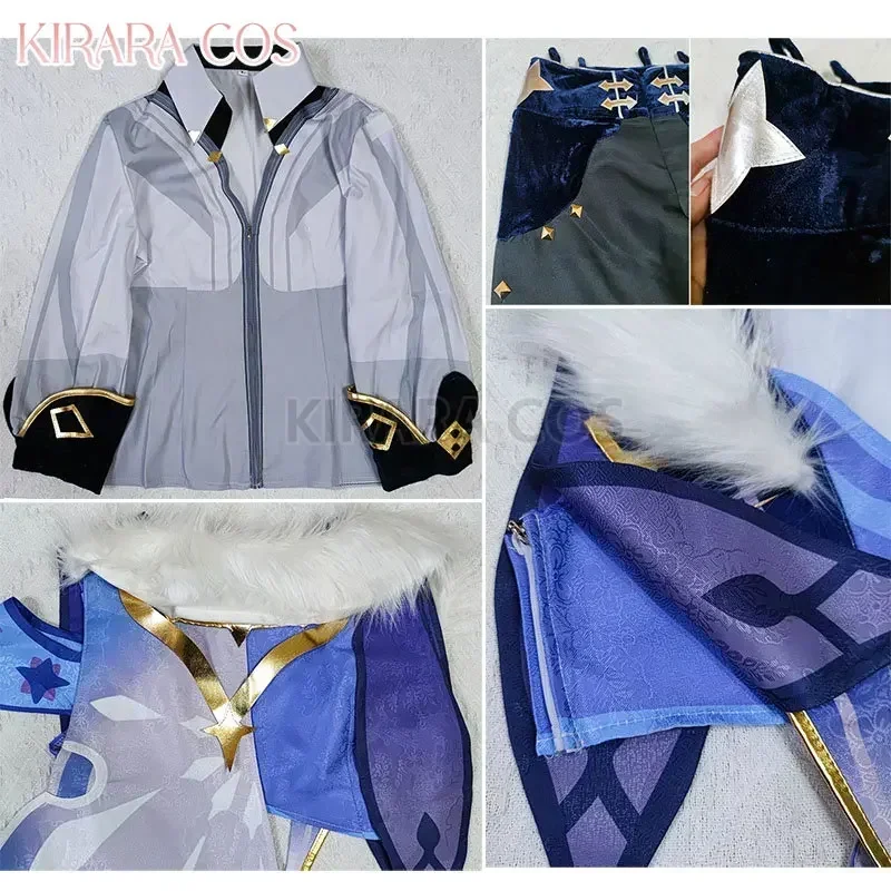 Hochwertige Kaeya Cosplay Kostüme Perücke Full Set Spiel Auswirkungen Kaeya Cosplay Kostüme für Männer Karneval Outfits