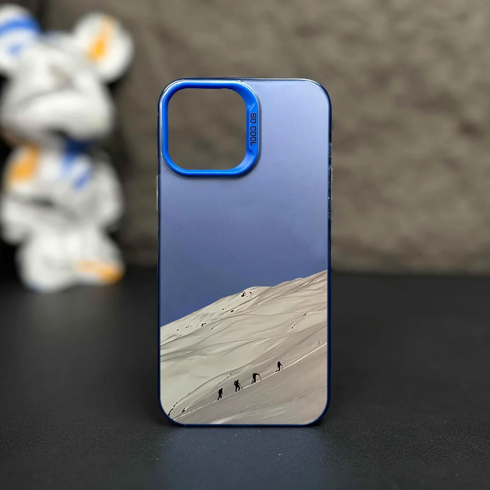 Climb To The Top Never Stop Climbing Phone Case for iPhone 12 11 13 14 15 16 Max Pro Plus Laser Cover IMD