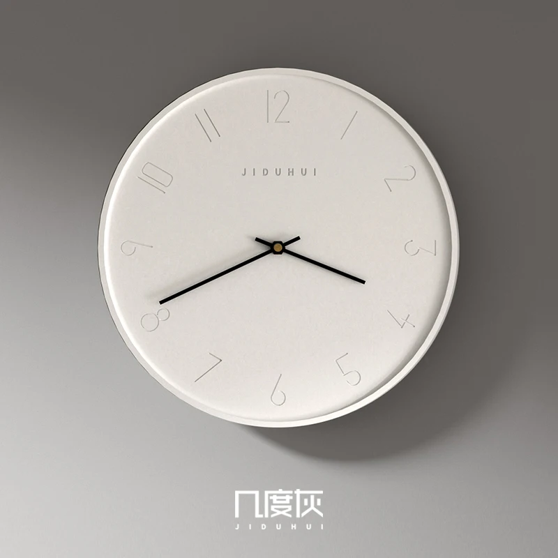 Luxury Modern Wall Clock Silent Grey Unique Parts Numbers Hands Desk Clock Industrial Indoor Reloj Para Pared Smart Room Decor